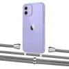 Чохол Upex Crossbody Protection Case для iPhone 12 | 12 Pro Crystal with Aide Gray and Casquette Silver (UP103252)