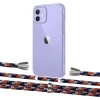Чехол Upex Crossbody Protection Case для iPhone 12 | 12 Pro Crystal with Aide Orange Azure and Casquette Silver (UP103265)