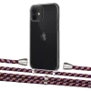 Чехол Upex Crossbody Protection Case для iPhone 12 mini Crystal with Aide Burgundy Camouflage and Casquette Silver (UP103546)