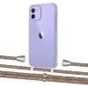 Чехол Upex Crossbody Protection Case для iPhone 12 mini Crystal with Aide Confondre and Casquette Silver (UP103552)