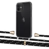 Чехол Upex Crossbody Protection Case для iPhone 12 mini Crystal with Aide Black Dots and Casquette Gold (UP103575)