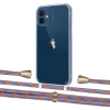 Чехол Upex Crossbody Protection Case для iPhone 12 | 12 Pro Crystal with Aide Blue Sunset and Casquette Gold (UP103299)