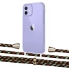 Чохол Upex Crossbody Protection Case для iPhone 12 mini Crystal with Aide Cinnamon Camouflage and Casquette Gold (UP103583)