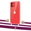 Чехол Upex Crossbody Protection Case для iPhone 12 mini Crystal with Aide Rouge Cramoisi and Casquette Gold (UP103589)