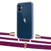 Чехол Upex Crossbody Protection Case для iPhone 12 mini Crystal with Aide Rouge Cramoisi and Casquette Gold (UP103589)