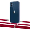 Чохол Upex Crossbody Protection Case для iPhone 12 | 12 Pro Crystal with Aide Red and Cap Silver (UP103312)