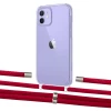 Чохол Upex Crossbody Protection Case для iPhone 12 mini Crystal with Aide Red and Cap Silver (UP103592)
