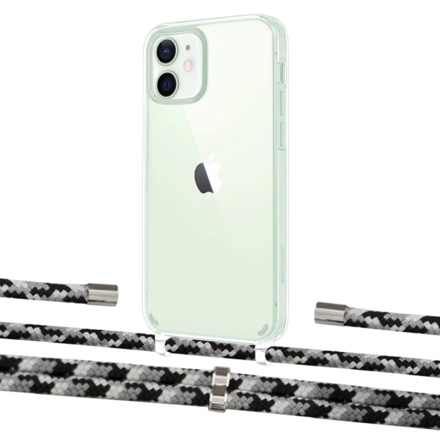 Чехол Upex Crossbody Protection Case для iPhone 12 mini Crystal with Aide Life Road and Cap Silver (UP103611)