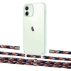 Чехол Upex Crossbody Protection Case для iPhone 12 | 12 Pro Crystal with Aide Orange Azure and Cap Silver (UP103335)