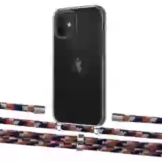 Чехол Upex Crossbody Protection Case для iPhone 12 mini Crystal with Aide Orange Azure and Cap Silver (UP103615)
