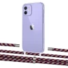 Чехол Upex Crossbody Protection Case для iPhone 12 mini Crystal with Aide Burgundy Camouflage and Cap Silver (UP103616)