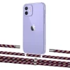 Чохол Upex Crossbody Protection Case для iPhone 12 | 12 Pro Crystal with Aide Burgundy Camouflage and Cap Silver (UP103336)