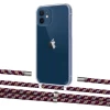 Чехол Upex Crossbody Protection Case для iPhone 12 mini Crystal with Aide Burgundy Camouflage and Cap Silver (UP103616)