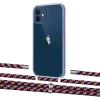 Чехол Upex Crossbody Protection Case для iPhone 12 | 12 Pro Crystal with Aide Burgundy Camouflage and Cap Silver (UP103336)