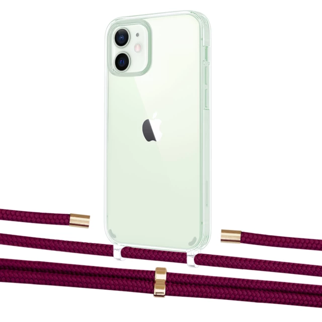 Чехол Upex Crossbody Protection Case для iPhone 12 mini Crystal with Aide Byzantine and Cap Gold (UP103630)