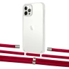 Чехол Upex Crossbody Protection Case для iPhone 12 Pro Max Crystal with Aide Red and Cap Silver (UP103872)