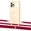 Чохол Upex Crossbody Protection Case для iPhone 12 Pro Max Crystal with Aide Red and Cap Silver (UP103872)
