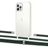 Чехол Upex Crossbody Protection Case для iPhone 12 | 12 Pro Crystal with Aide Cyprus Green and Cap Silver (UP103319)
