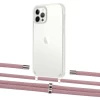 Чехол Upex Crossbody Protection Case для iPhone 12 | 12 Pro Crystal with Aide Carnation and Cap Silver (UP103321)