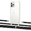 Чохол Upex Crossbody Protection Case для iPhone 12 Pro Max Crystal with Aide Black Dots and Cap Silver (UP103890)