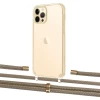 Чехол Upex Crossbody Protection Case для iPhone 12 | 12 Pro Crystal with Aide Champagne and Cap Gold (UP103359)