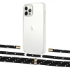 Чохол Upex Crossbody Protection Case для iPhone 12 Pro Max Crystal with Aide Black Dots and Cap Gold (UP103925)