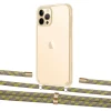 Чохол Upex Crossbody Protection Case для iPhone 12 | 12 Pro Crystal with Aide Lime Camouflage and Cap Gold (UP103375)