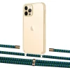 Чехол Upex Crossbody Protection Case для iPhone 12 | 12 Pro Crystal with Aide Emeraude and Cap Gold (UP103380)