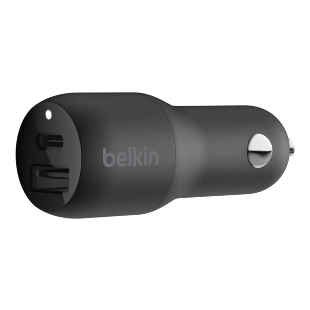 Автомобильное зарядное устройство Belkin Car Charger 32W PD Dual Black (CCB003BTBK)