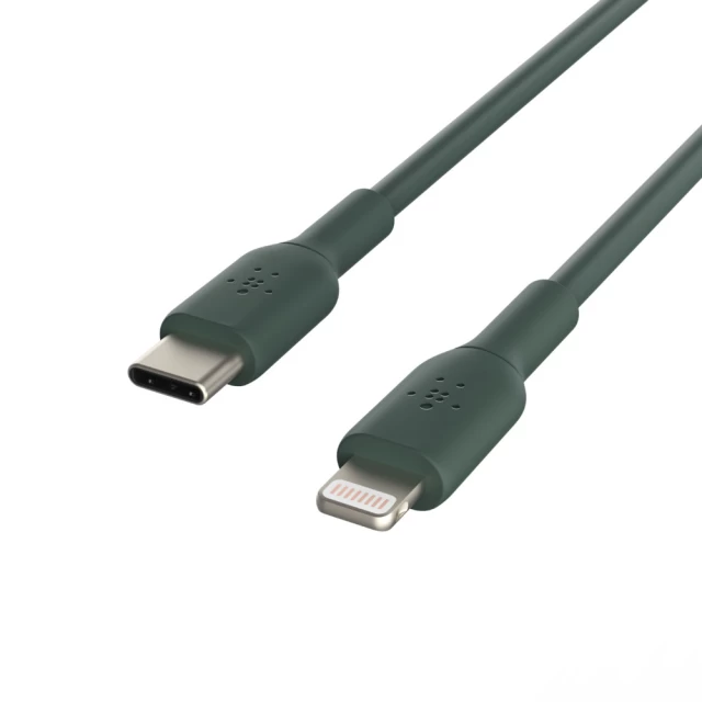 Кабель Belkin USB-С - Lightning PVC Midnight Green 1m (CAA003BT1MMG)