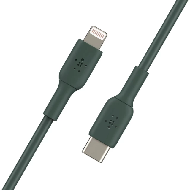 Кабель Belkin USB-С - Lightning PVC Midnight Green 1m (CAA003BT1MMG)