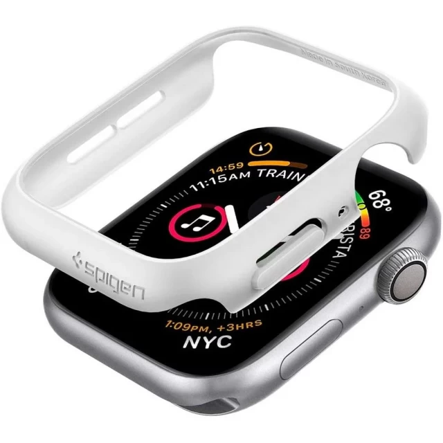 Чехол Spigen для Apple Watch Series SE/6/5/4 44 mm  Thin Fit White (062CS24475)