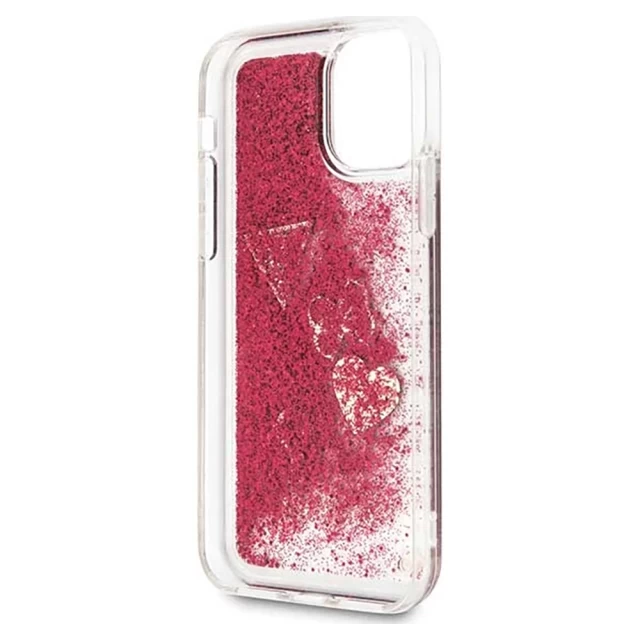 Чехол Guess Glitter Hearts для iPhone 11 Pro Crimson (GUHCN58GLHFLRA)