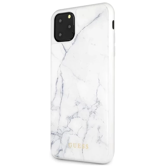 Чохол Guess Marble для iPhone 11 Pro Max White (GUHCN65HYMAWH)