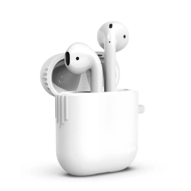 Чехол Ringke Silicone Case для Airpods 2/1 White (ACEC0007)