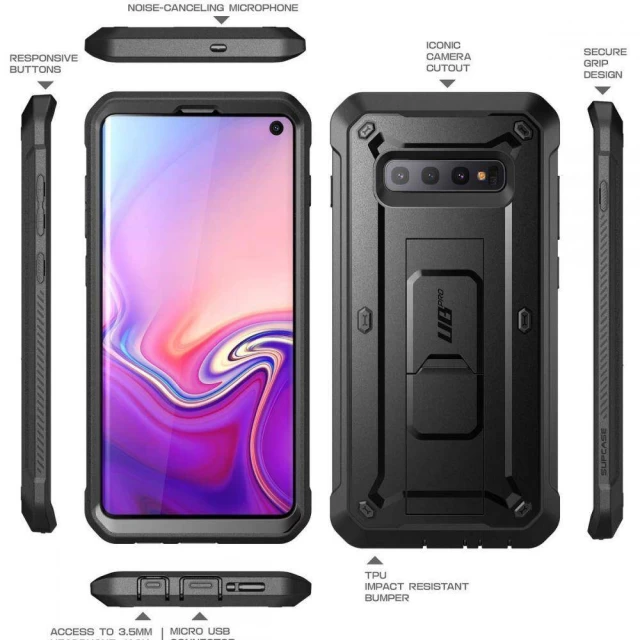 Чохол Supcase Unicorn Beetle Pro для Samsung Galaxy S10 Black (843439107465)