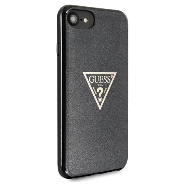 Чехол Guess Glitter Triangle для iPhone SE 2020/8/7 Black (GUHCI8SGTLBK)