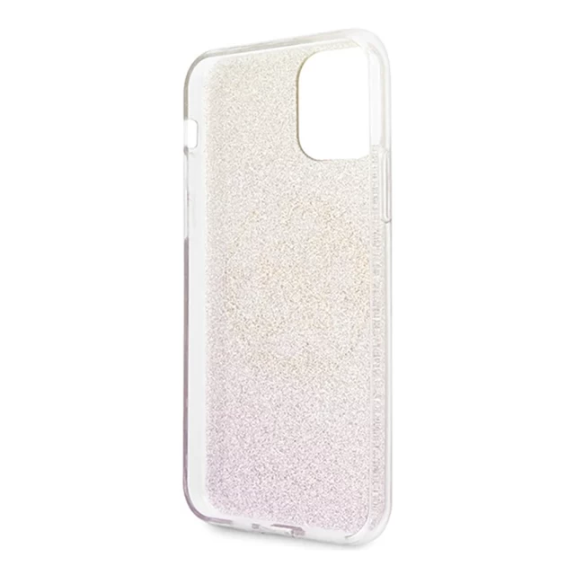 Чохол Guess Circle Glitter для iPhone 11 Pro Pink (GUHCN58PCUGLPI)