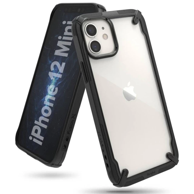 Чохол Ringke Fusion X для iPhone 12 mini Black (FUAP0023)