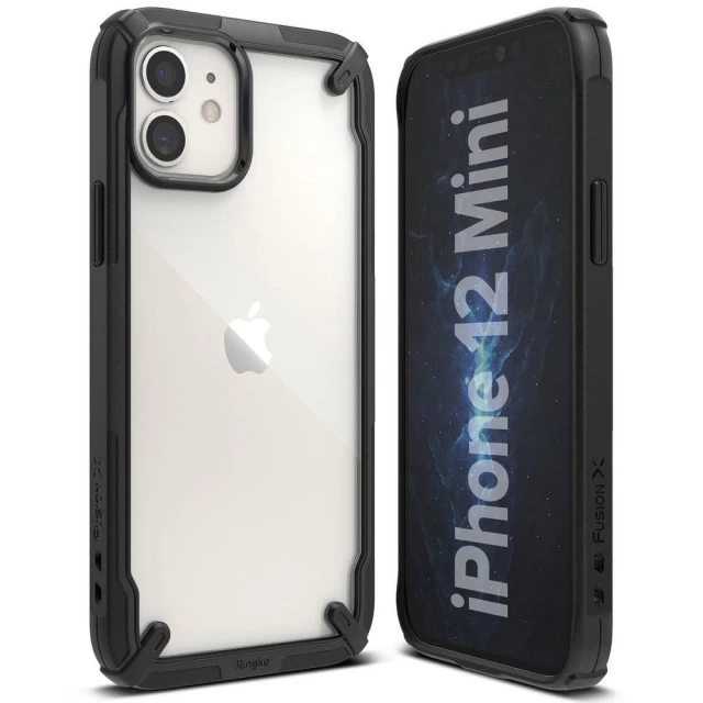 Чохол Ringke Fusion X для iPhone 12 mini Black (FUAP0023)