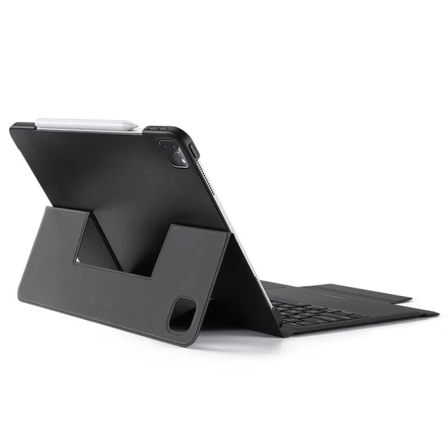 Беспроводная Bluetooth-клавиатура Dux Ducis Touchpad Keyboard Tablet Wireless Case  для iPad Pro 12.9 2018 | 2020 | 2021 Black (6934913043998)