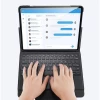 Бездротова Bluetooth-клавіатура Dux Ducis Touchpad Keyboard Tablet Wireless Case  для iPad Pro 12.9 2018 | 2020 | 2021 Black (6934913043998)