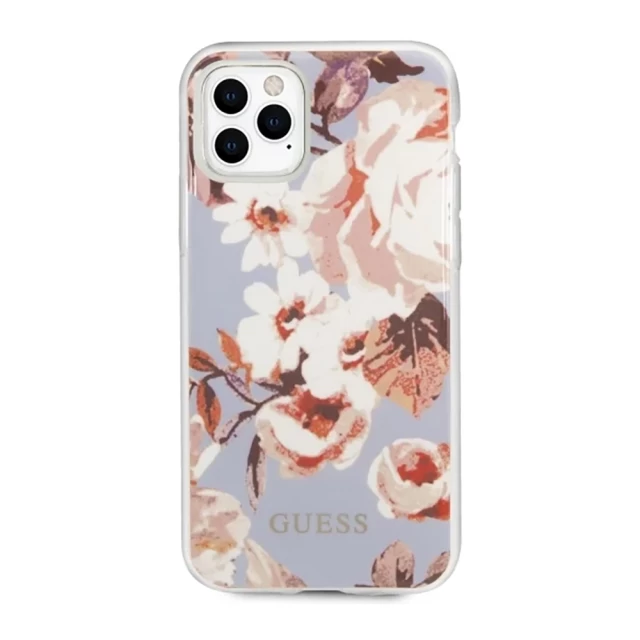 Чехол Guess Flower Collection для iPhone 11 Pro Lilac (GUHCN58IMLFL02)