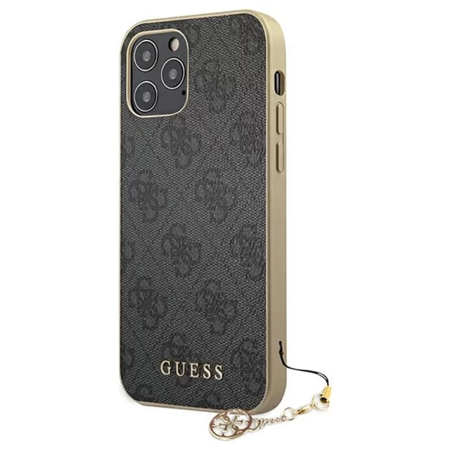 Чохол Guess Charms Collection для iPhone 12 | 12 Pro Grey (GUHCP12MGF4GGR)