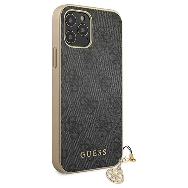 Чохол Guess Charms Collection для iPhone 12 | 12 Pro Grey (GUHCP12MGF4GGR)