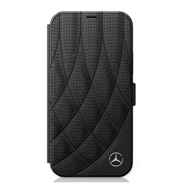 Чехол-книжка Mercedes для iPhone 12 Pro Max Book Bow Line Black (MEFLBKP12LDIQBK)