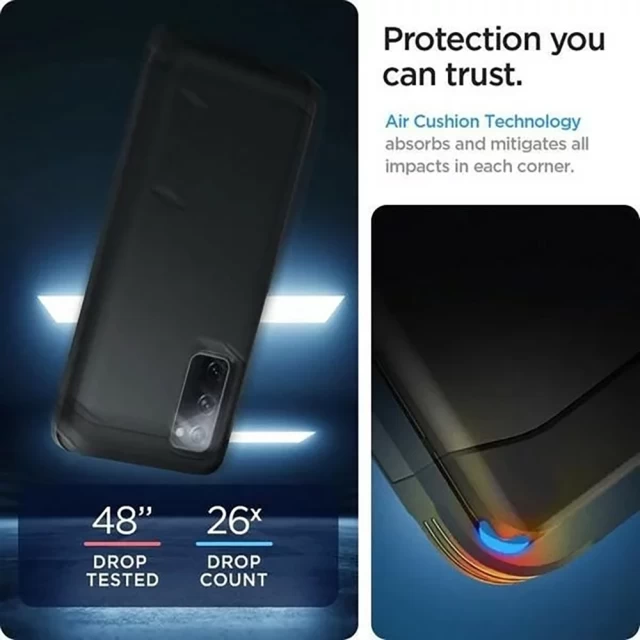 Чохол Spigen для Samsung Galaxy S20 FE Tough Armor Black (ACS02279)