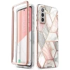 Чехол и защитное стекло Supcase Cosmo для Samsung Galaxy S21 Marble (843439135345)