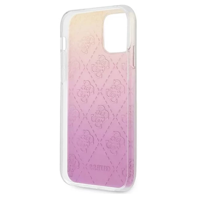 Чехол Guess 3D Raised 4G Gradient для iPhone 12 | 12 Pro Pink (GUHCP12M3D4GGPG)