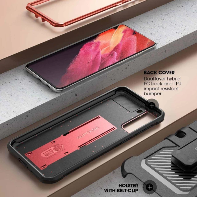 Чохол Supcase Unicorn Beetle Pro для Samsung Galaxy S21 Red (843439135925)